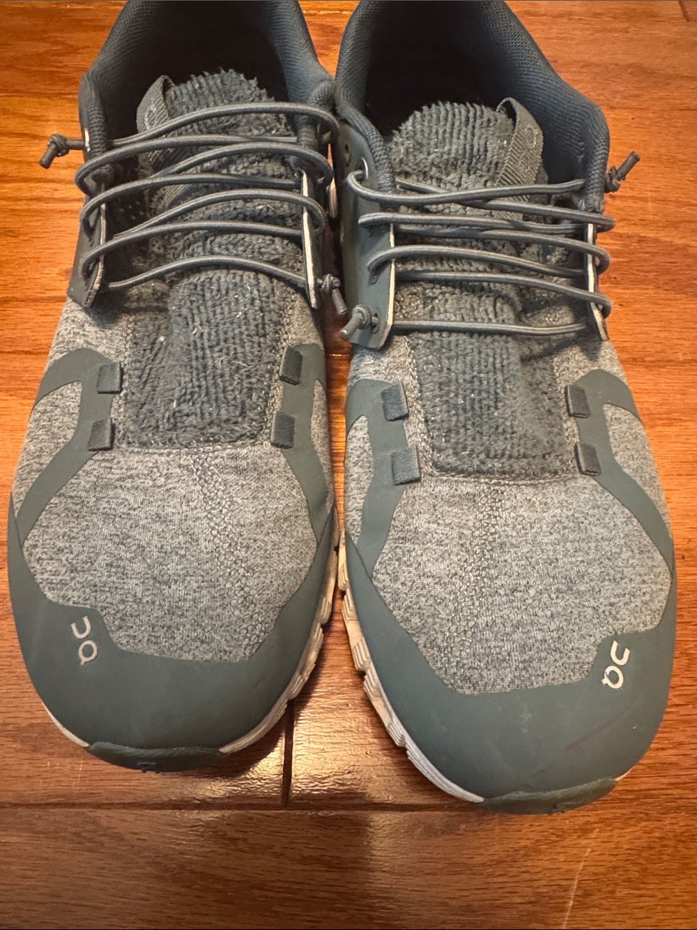 On Running Women’s Grey Knit Slip-On Sneakers with Dark Gray Accents - Picture 7 of 7
